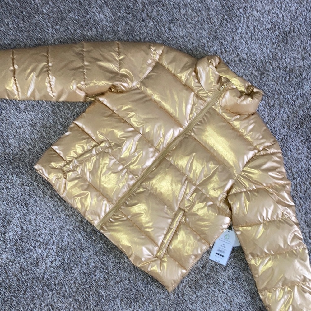 Time and Tru Gold Puffer Jacket